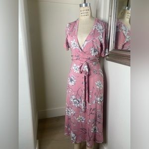 Women’s Pink floral dress.